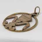 Antique French Vermeil First Communion Pendant: Hand Etched Chalice - Vintage French Treasures