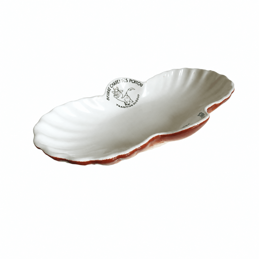 Vintage French Digoin Sarreguemines Beurre Charentes-Poitou Advertising Butter Dish - Vintage French Treasures
