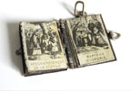 Antique French Notre-Dame de Liesse Miniature Souvenir Book Pendant, Pilgrimage Charm, Circa 1900 - Vintage French Treasures