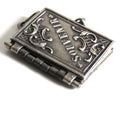 Antique French Notre-Dame de Liesse Miniature Souvenir Book Pendant, Pilgrimage Charm, Circa 1900 - Vintage French Treasures