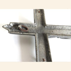French Modernist Crucifix , Mid-Century Religious Wall Cross, Catholic Devotional Art - Vintage French Treasures