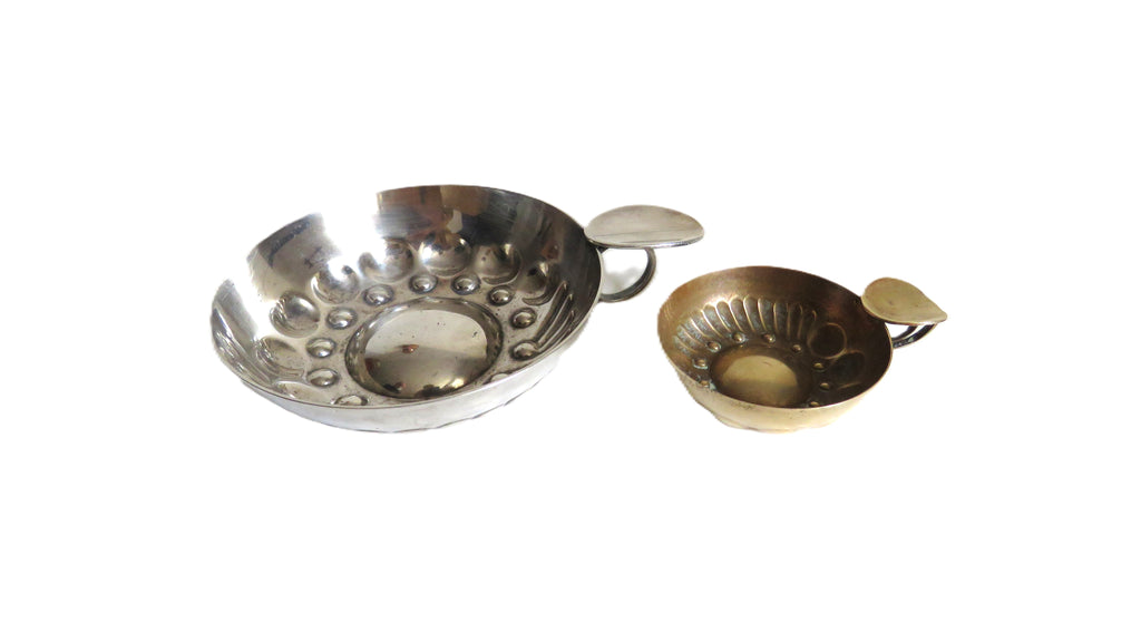 Antique French Silver-Plated Tastevin Wine Taster, Maker Marked, c.1920–1940 - Vintage French Treasures