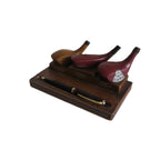 History of Golf Desk Pen Holder – Original Book Works England - Vintage French Treasures