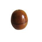 Antique French Lourdes Rosary in Treen Wooden Egg Case -