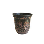 Antique John Pearson 1898 Newlyn Copper Planter, Arts & Crafts Jardinière with Repoussé Tulips -