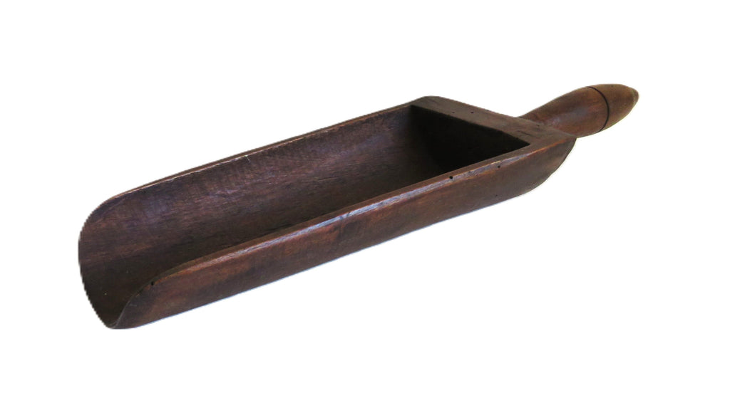 Antique French Wooden Grain Scoop Rustic Farmhouse Treen Measure - Vintage French Treasures