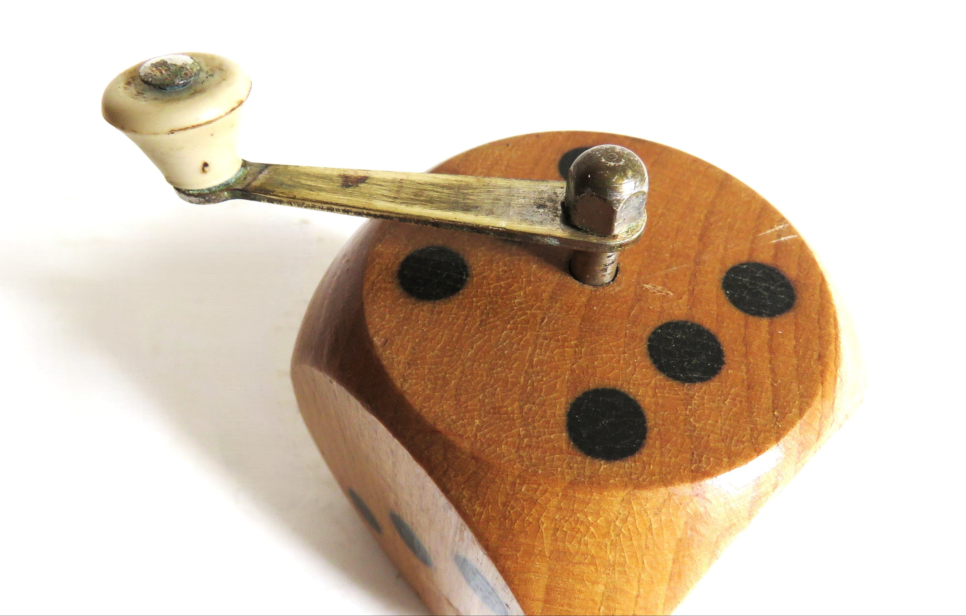 Vintage Wooden Dice Pepper Mill by Marlux - Vintage French Treasures