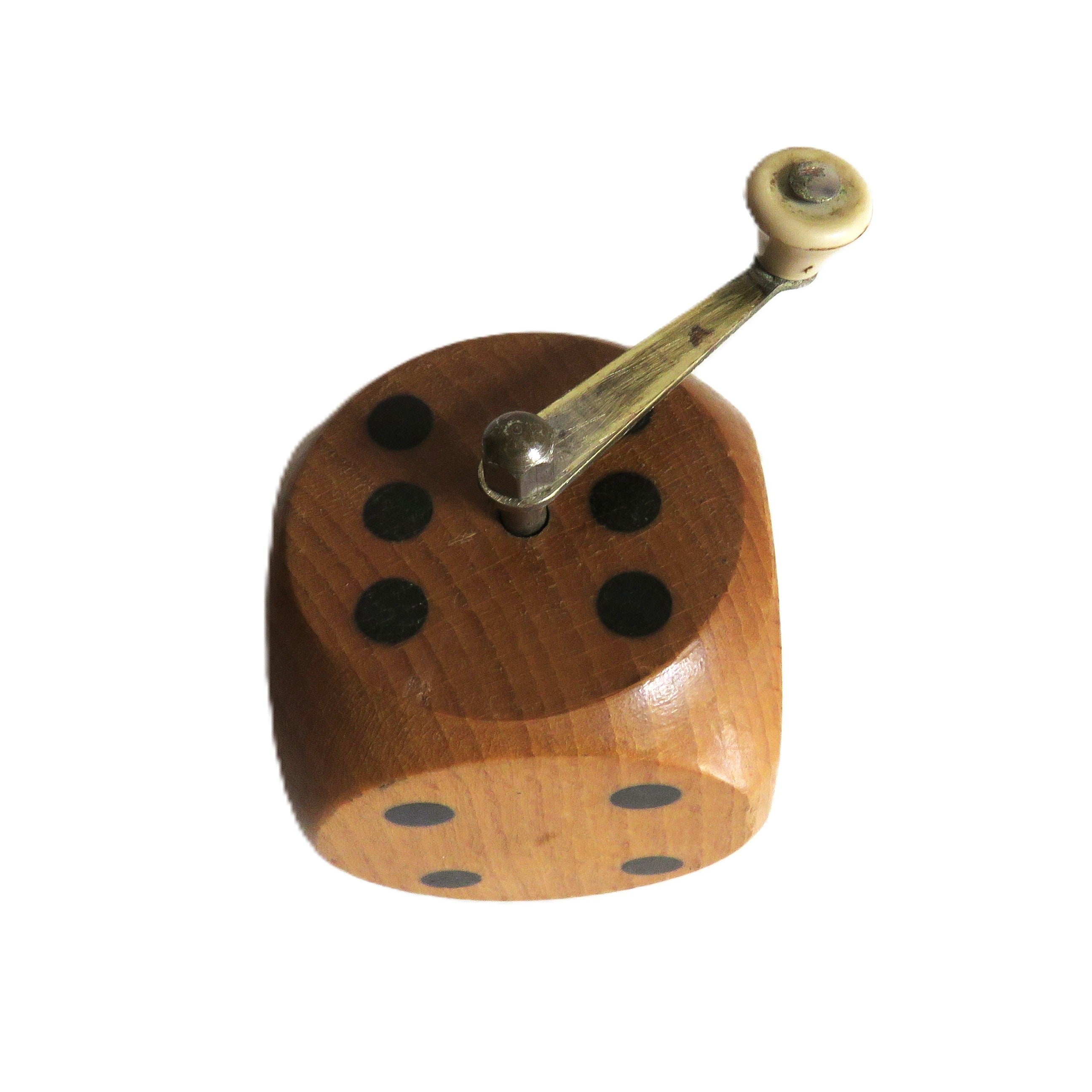 Vintage Wooden Dice Pepper Mill by Marlux - Vintage French Treasures