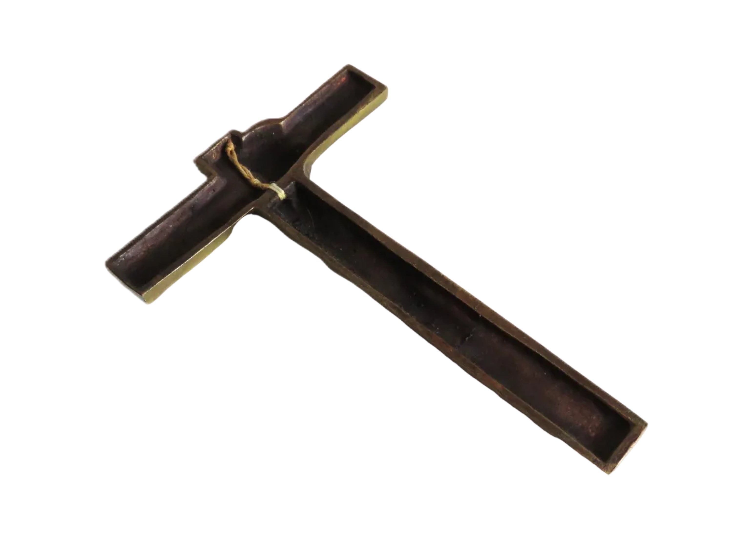 French Art Deco Bronze Crucifix by Hartmann c.1940–1950 -