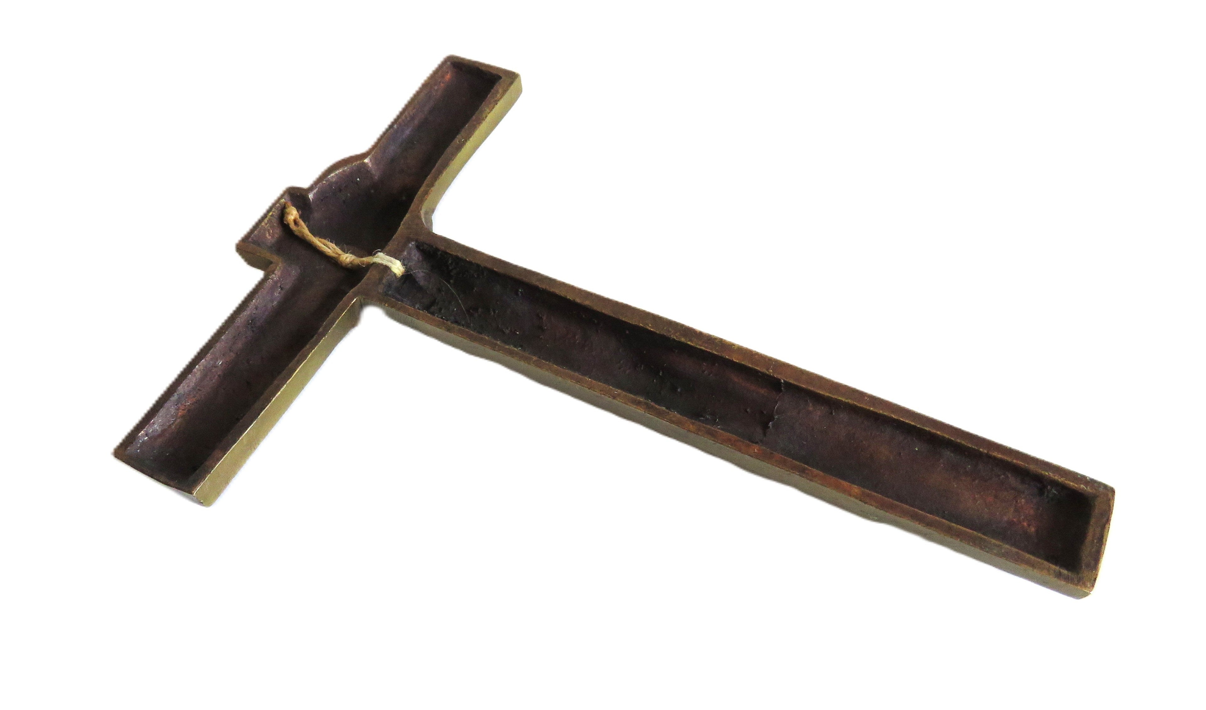 French Art Deco Bronze Crucifix by Hartmann c.1940–1950 -