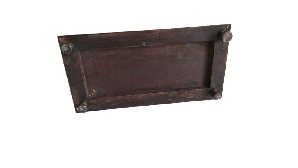 Antique Black Forest Carved Wooden Casket with Floral Decoration - Vintage French Treasures