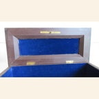 Antique Black Forest Carved Wooden Casket with Floral Decoration -