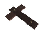 Wooden cross on a white background