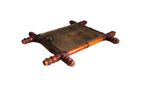 Antique French Chinoiserie Faux Bamboo Mirror c.1900 -