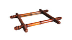 Antique French Chinoiserie Faux Bamboo Mirror c.1900 -