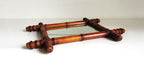 Antique French Chinoiserie Faux Bamboo Mirror c.1900 -