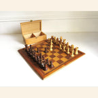 Vintage French Henri Chavet Staunton Chess Set Pre 1989 -