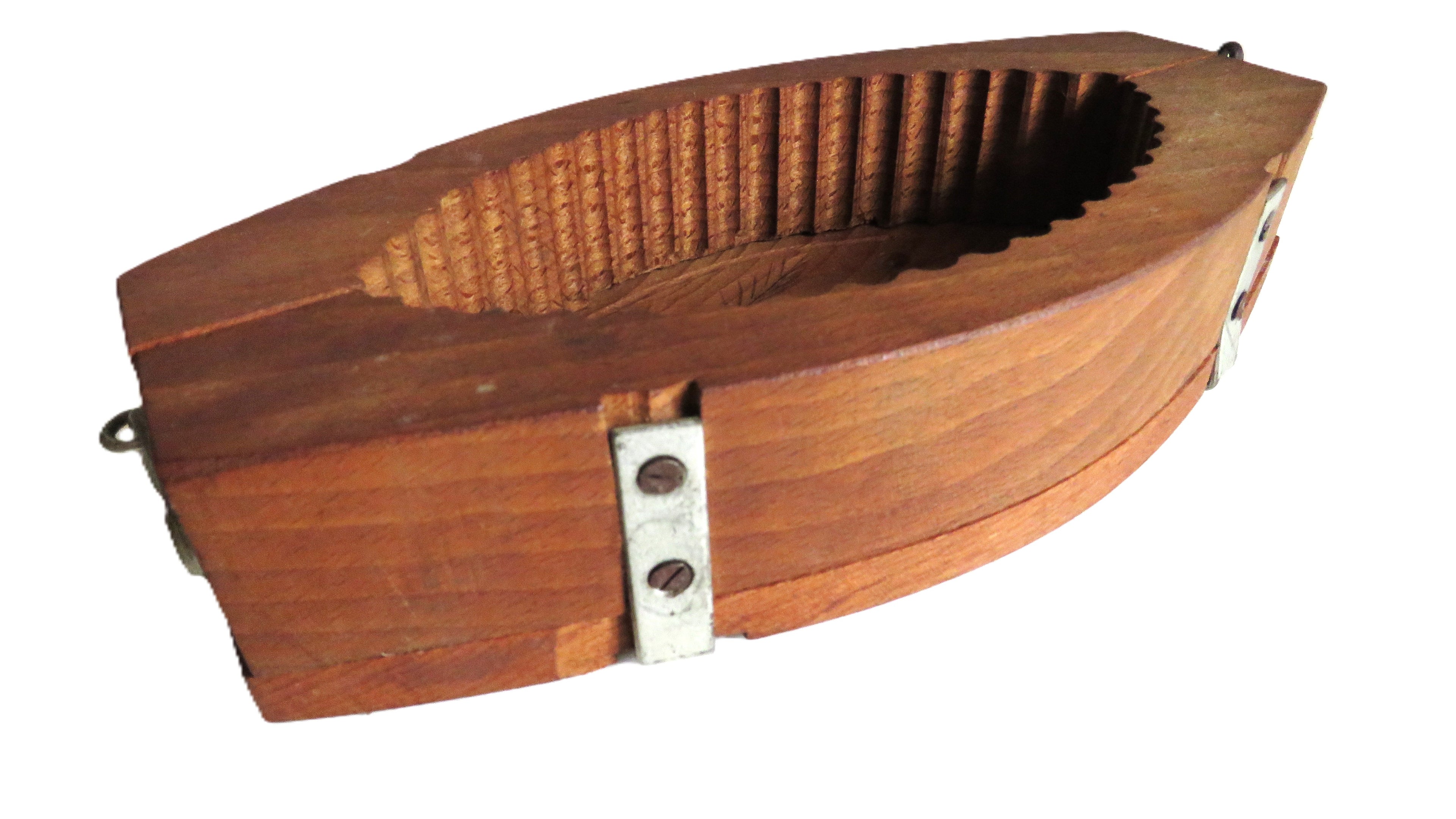 Antique French Wooden Butter Mold Press Carved Folk Art Kitchenalia Farmhouse Decor - Vintage French Treasures