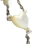 Mother of Pearl  Heart
centre on a white background