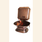 Authentic Antique French Copper Wall Fountain Basin & Water Reservoir -