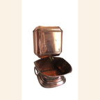 Authentic Antique French Copper Wall Fountain Basin & Water Reservoir -