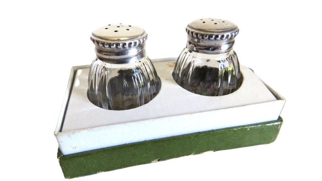 Christofle Solid Silver Salt & Pepper Shakers in Original Box French Hallmarked - Vintage French Treasures