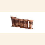 Set of 5 Vintage French Copper Measures | Graduated Kitchen Measuring Jugs | Copperware Collection -