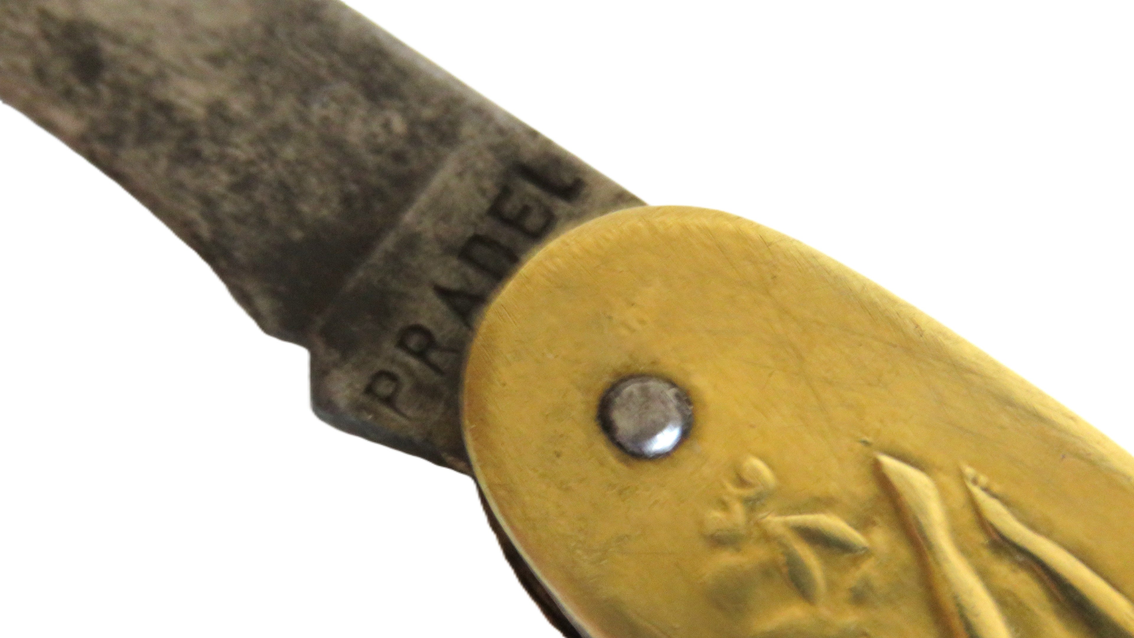 Antique French Art Nouveau Figural Pocket Knife & Corkscrew, Pradel - Vintage French Treasures