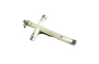 Vintage French Mother of Pearl Crucifix Pendant with Silver Mounts -