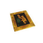 Vintage Florentine Madonna and Child Plaque After Raphael Religious Wall Art Italian Gilt Devotional Icon -