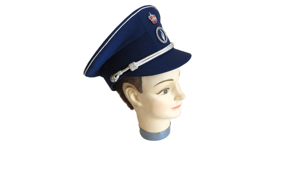 Vintage Belgian Police Inspector Cap – POLFEDPOL Seymour Brussels Size 56 - Vintage French Treasures