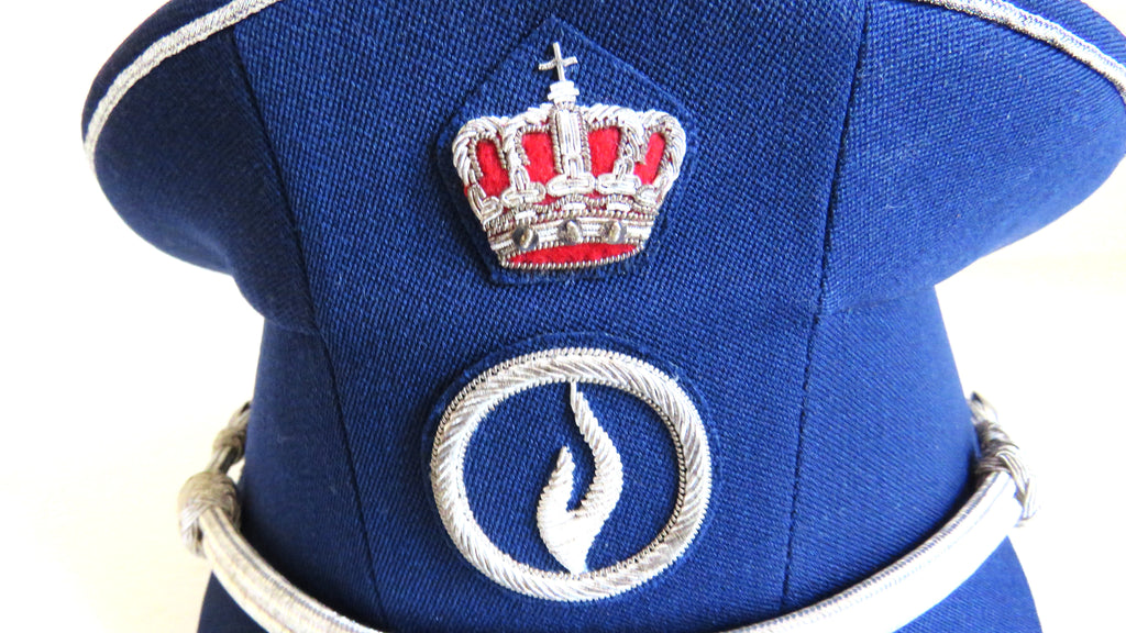 Vintage Belgian Police Inspector Cap – POLFEDPOL Seymour Brussels Size 56 - Vintage French Treasures