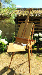 Vintage French Artist's Field Easel & Painting Box Manet -