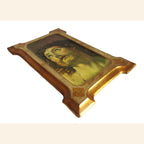 Antique French Ecce Homo Christ Plaque in Original Frame c.1900 -