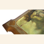 Antique French Ecce Homo Christ Plaque in Original Frame c.1900 -