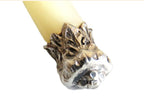 mother of pearl and silver cross tip