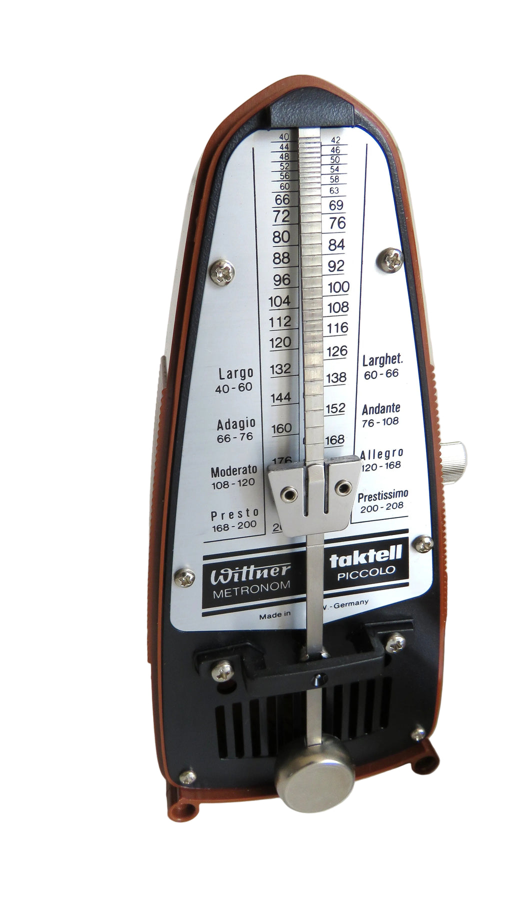 Vintage Wittner Taktell Piccolo Metronome – Made in Germany – Retro Brown Mechanical Metronome - Vintage French Treasures