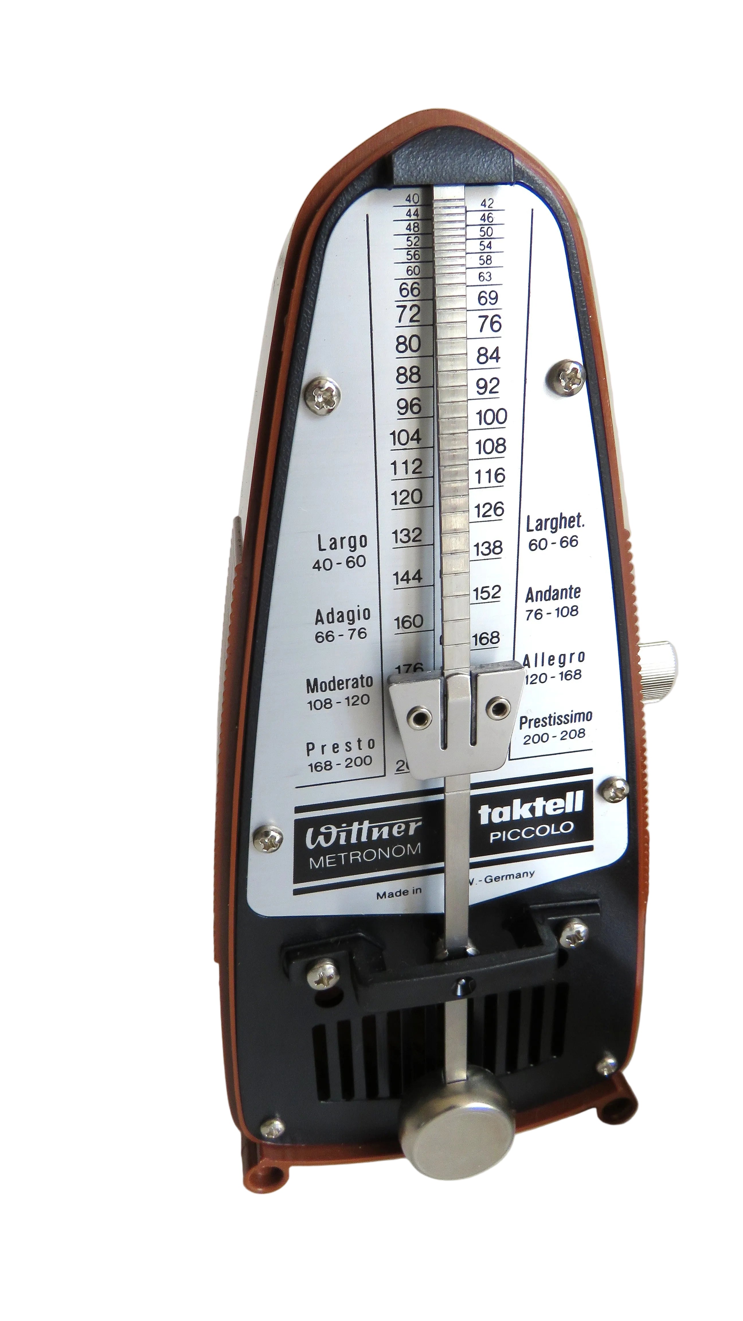 Vintage Wittner Taktell Piccolo Metronome – Made in Germany – Retro Brown Mechanical Metronome - Vintage French Treasures