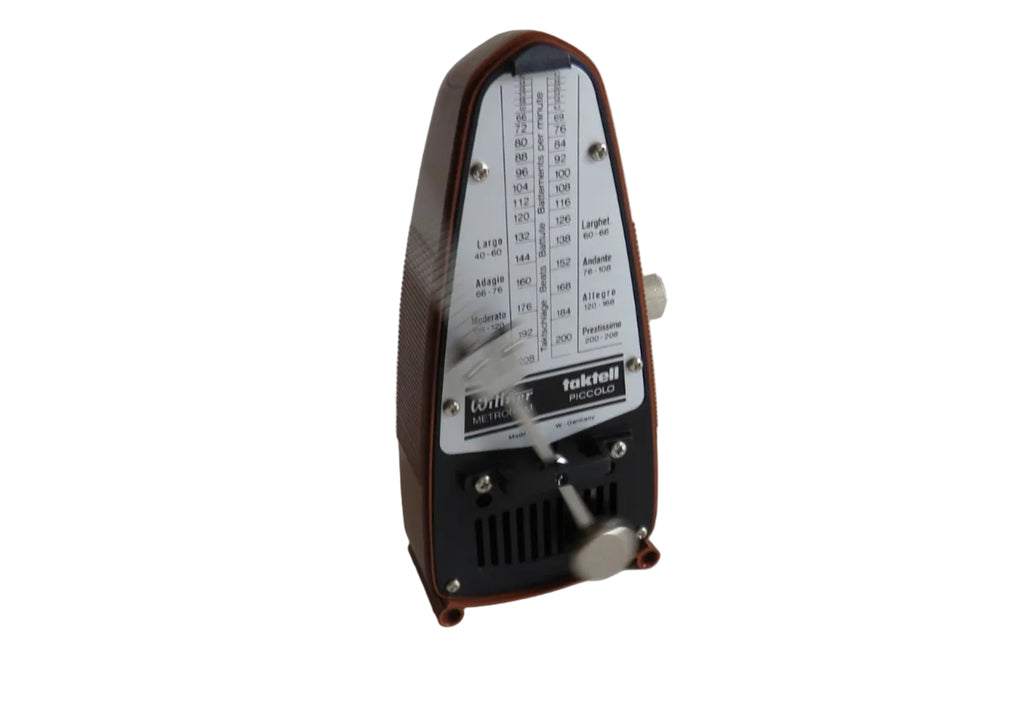 Vintage Wittner Taktell Piccolo Metronome – Made in Germany – Retro Brown Mechanical Metronome - Vintage French Treasures