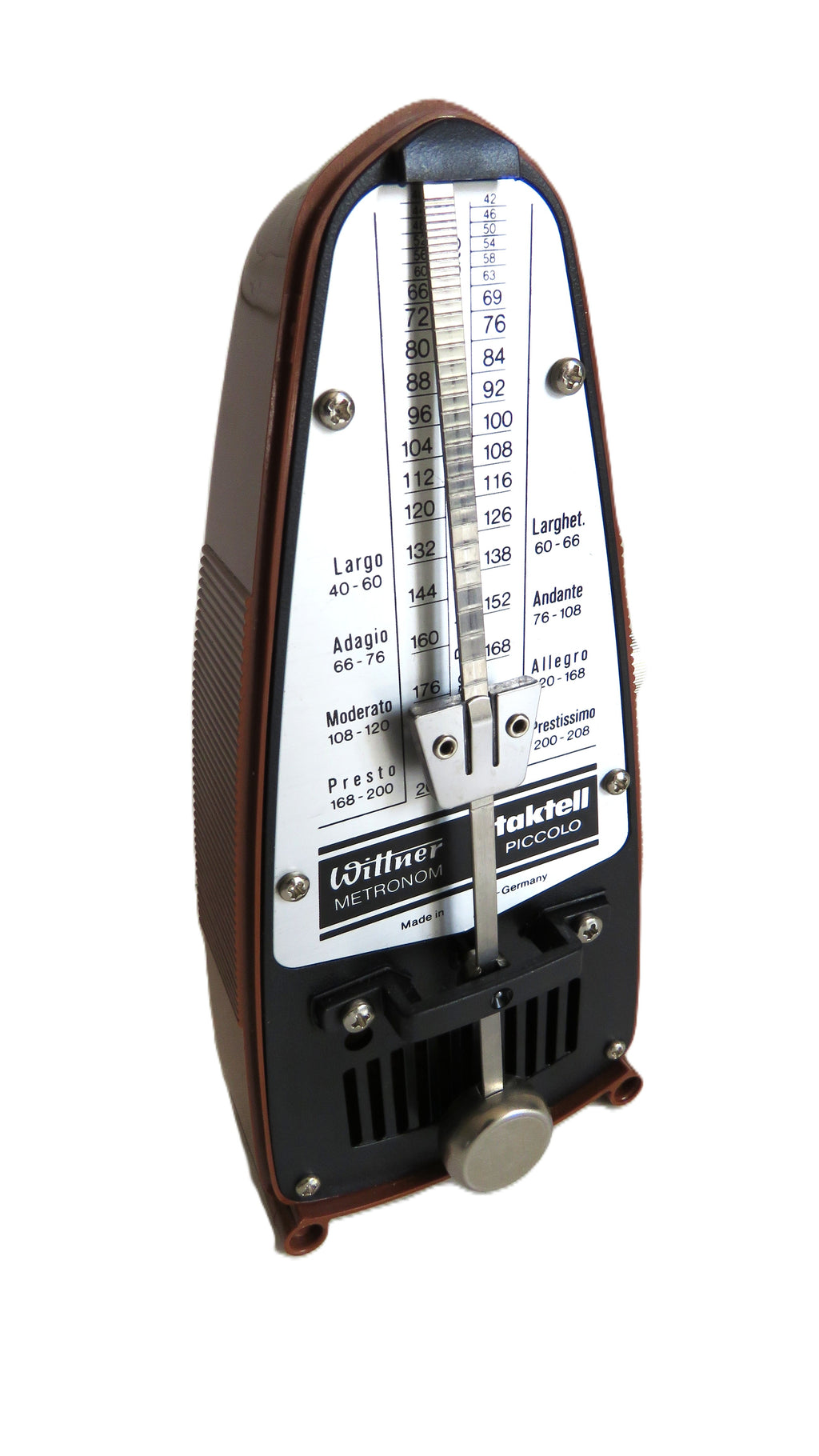 Vintage Wittner Taktell Piccolo Metronome – Made in Germany – Retro Brown Mechanical Metronome - Vintage French Treasures