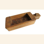Antique French Wooden Butter Mold Press Primitive Folk Art Kitchen Tool -