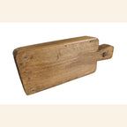 Antique French Wooden Butter Mold Press Primitive Folk Art Kitchen Tool -