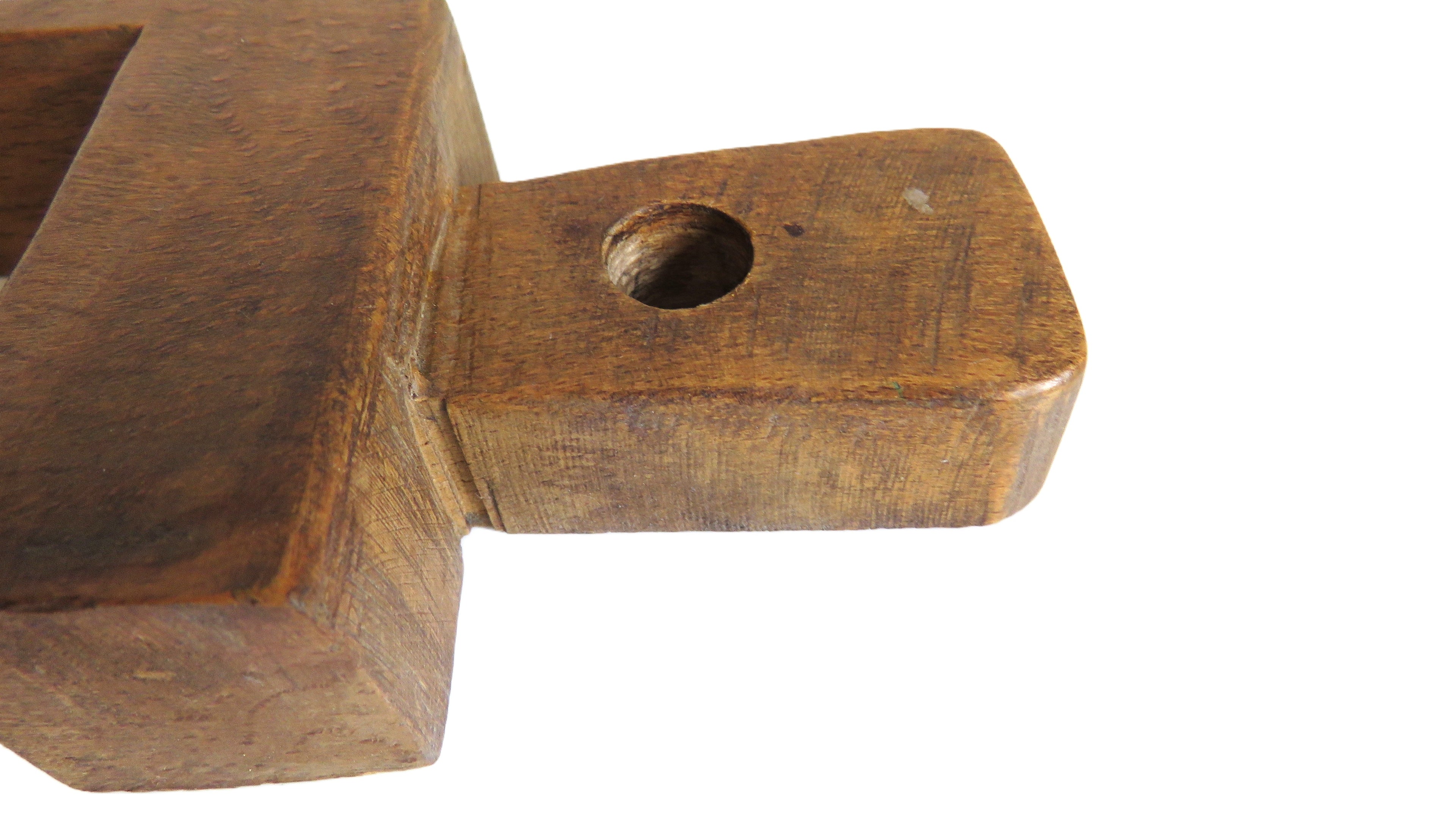 Antique French Wooden Butter Mold Press Primitive Folk Art Kitchen Tool - Vintage French Treasures