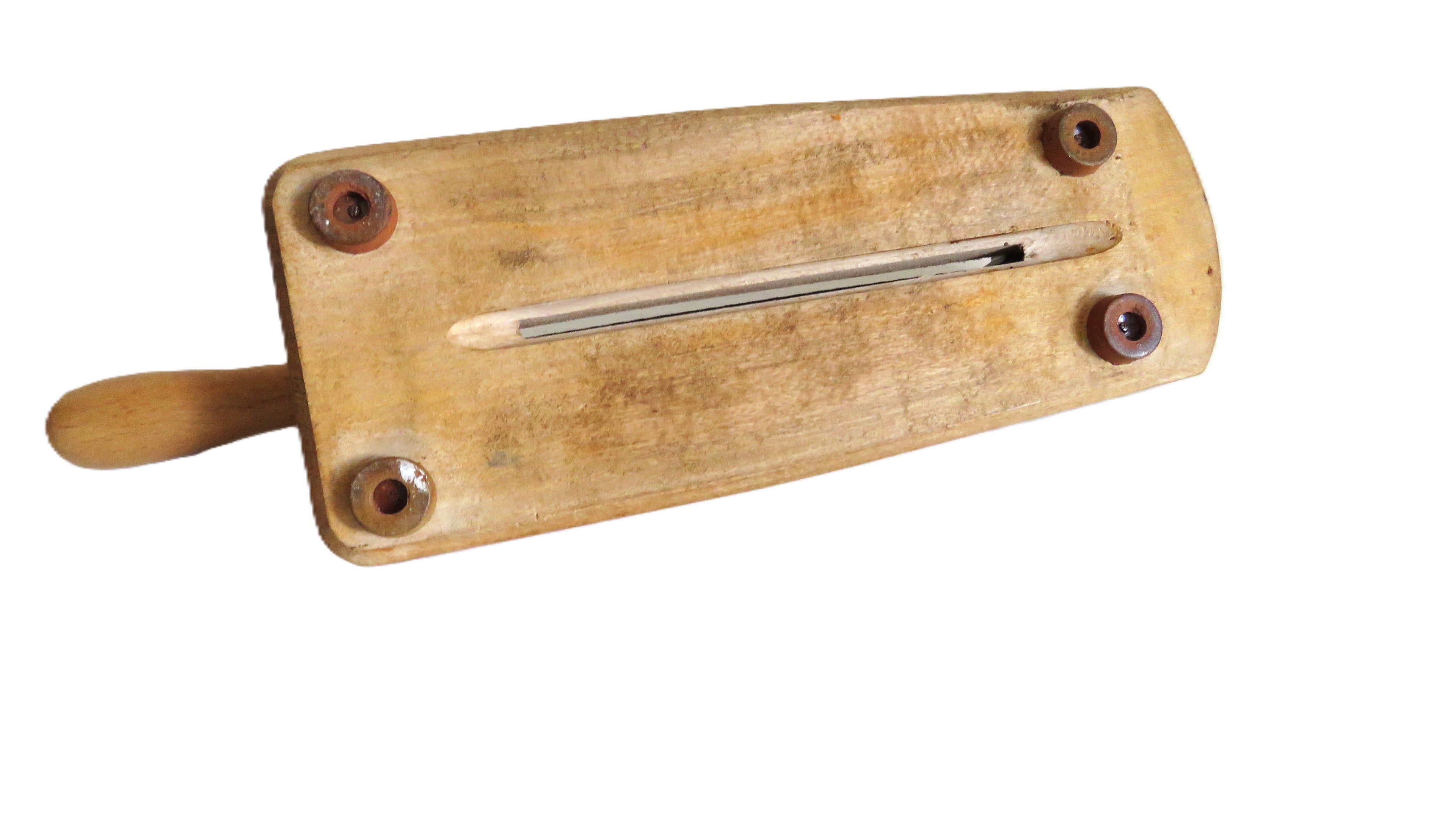 Vintage French Sabatier Guillotine Bread Cutter – Rustic Wooden Baguette Slicer Made in France - Vintage French Treasures