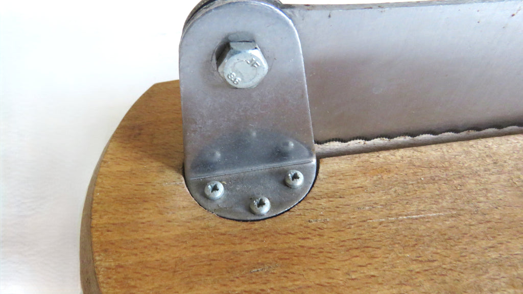 Vintage French Sabatier Guillotine Bread Cutter – Rustic Wooden Baguette Slicer Made in France - Vintage French Treasures