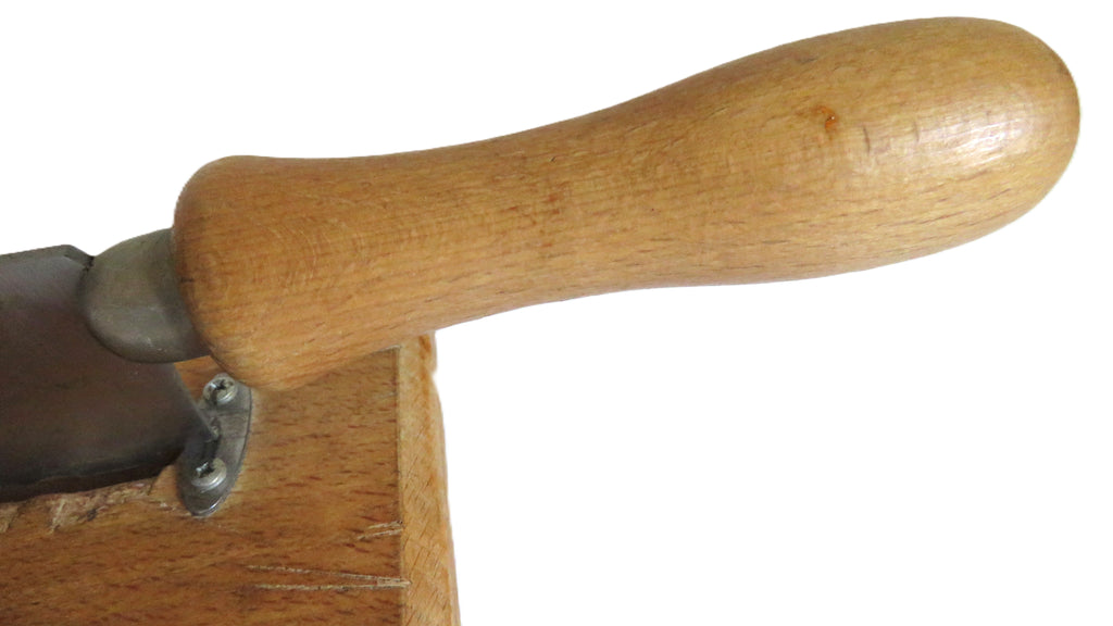 Vintage French Sabatier Guillotine Bread Cutter – Rustic Wooden Baguette Slicer Made in France - Vintage French Treasures