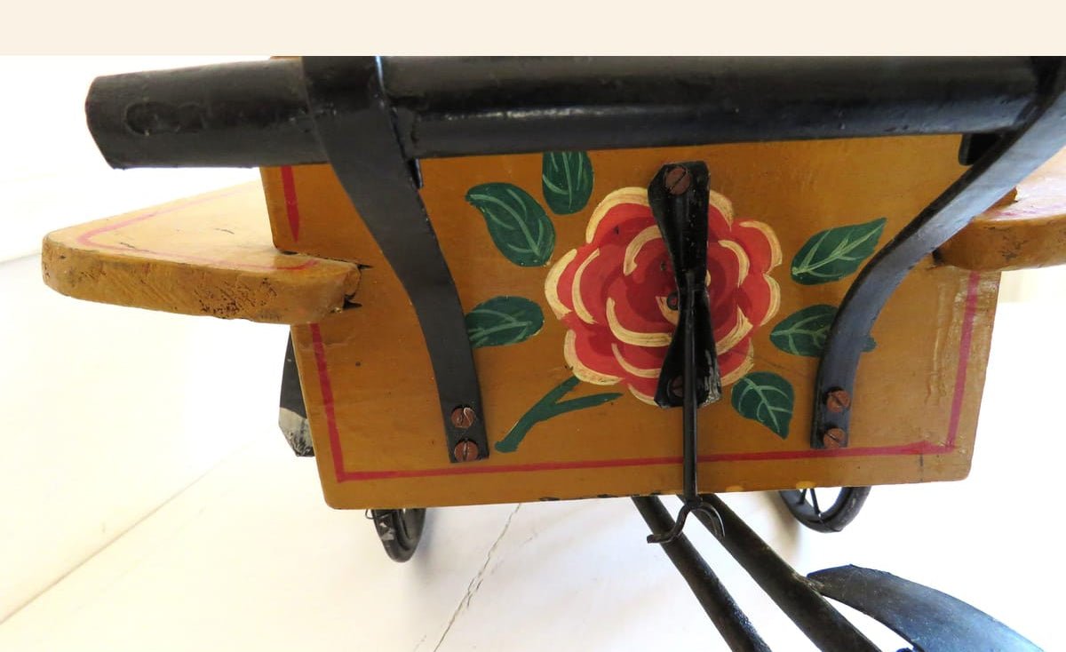 Vintage French Florist Delivery Tricycle Display | Wooden Flowers & Plants Bicycle Cart | Decorative Shop Display - Vintage French Treasures