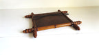 Vintage French Wooden Wall Mirror – Warm Rustic Country Style -