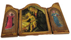 Italian Florentine Folding Triptych, Madonna & Child with Musical Angels, Vintage Religious Icon - Vintage French Treasures