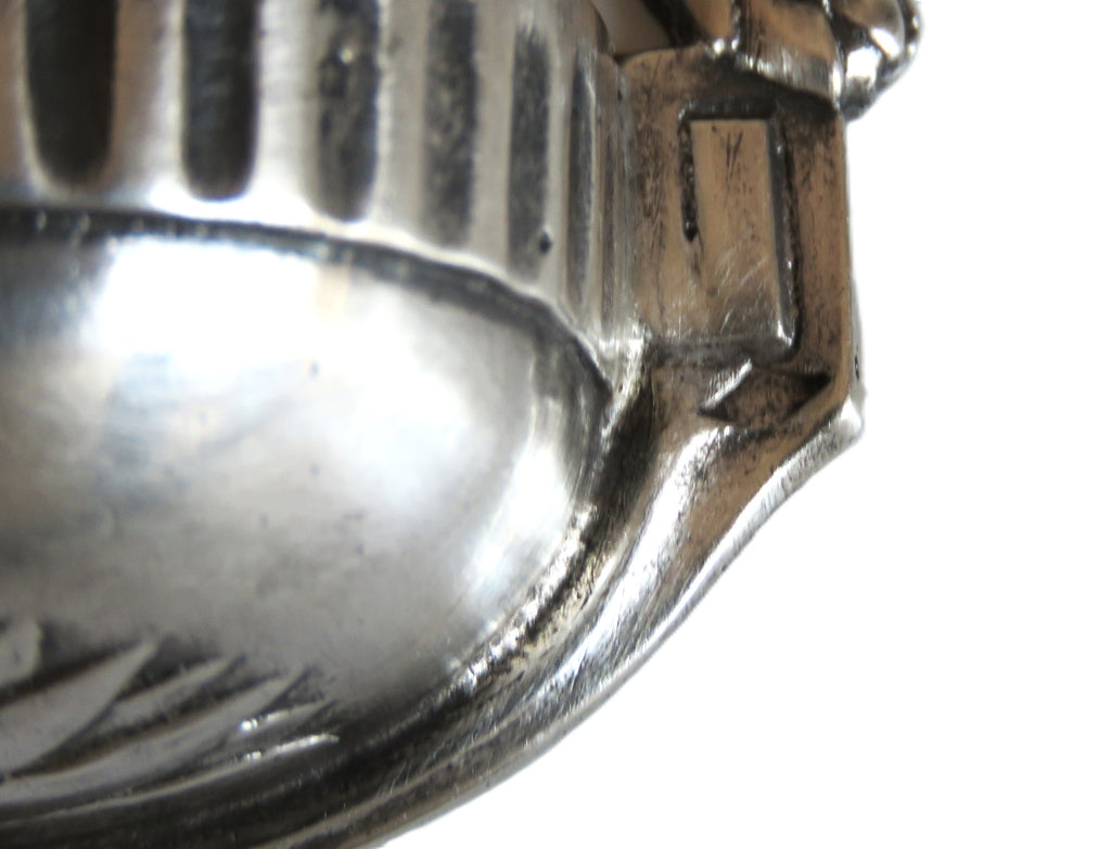 Antique Silver Holy Water Font Virgin & Child - Vintage French Treasures